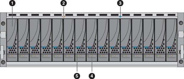 15-drive DAE front view with callouts